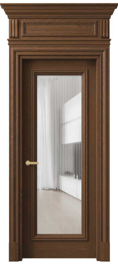 Межкомнатная дверь Antique 7300 Дуб каштановый матовый Moru Цена 250569 ₽ | Volhovec